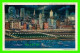 CHICAGO, IL - NIGHT SCENE, MICHIGAN BLVD - CHICAGO SKYLINE AND GRANT PARK ON SHORE LAKE MICHIGAN - - Chicago