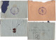 ALGERIE -1938 - Lot De 4 Enveloppes - D'UZES-le-DUC -ORAN - Aff. Divers Dont FM 65 Cts -1 Timbre Bandelette PUB - Cartas & Documentos