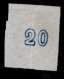 Grece N° 0021 Tête De Mercure Bleu 20 L Chiffre 20 Au Verso - Gebraucht