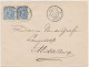 Envelop G. 6 A / Bijfrankering Weesp - Middelburg 1898 - Ganzsachen