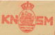 Meter Cover Netherlands 1957 KNSM - Royal Dutch Steamship Company  - Ships