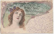 Art Nouveau  Jolie Jeune Femme Avec Pensée Dans Les Cheveux (Série 142 - Raphaël Tuck Editeur - Un Mot à La Poste - Before 1900