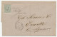 Trein Haltestempel Amsterdam 1875 - Lettres & Documents