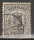 1869 Rijkswapen 1 Ct Zwart 14x14.  NVPH 14A LUXE (Cat € 90,-) - Used Stamps