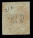 Grece N° 0021b Tête De Mercure Bleu 20 L Chiffre 20 Au Verso - Used Stamps