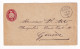 Lettre 1875 Entier Postal Arzier Le Muids Suisse Genève Postal Stationery - Postwaardestukken