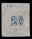 Grece N° 0021c Tête De Mercure Bleu 20 L Chiffre 20 Au Verso - Used Stamps