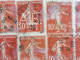 Delcampe - Des Perforés Sur Des Feuilles De Semeuses Oblitérés - Used Stamps