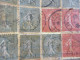 Delcampe - Des Perforés Sur Des Feuilles De Semeuses Oblitérés - Used Stamps