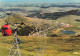 SUPER BESSE - VUE D ENSEMBLE LE LAC ARTIFICIELET LES TELE-BENNES - Besse Et Saint Anastaise