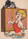 KINDER HUMOR Vintage Ansichtskarte Postkarte CPSM #PBV281.DE - Cartes Humoristiques