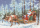 WEIHNACHTSMANN SANTA CLAUS Neujahr Weihnachten Vintage Ansichtskarte Postkarte CPSM #PBL561.DE - Santa Claus