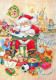 WEIHNACHTSMANN SANTA CLAUS Neujahr Weihnachten Vintage Ansichtskarte Postkarte CPSM #PBL039.DE - Kerstman