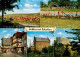 72839464 Schotten Panorama Schwimmbad Fachwerkbauten Rathaus Schloss Heilstaette - Autres & Non Classés