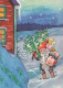 WEIHNACHTSMANN SANTA CLAUS Neujahr Weihnachten Vintage Ansichtskarte Postkarte CPSM #PAU605.DE - Kerstman