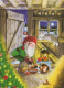 WEIHNACHTSMANN SANTA CLAUS Neujahr Weihnachten Vintage Ansichtskarte Postkarte CPSM #PAU538.DE - Kerstman