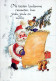 WEIHNACHTSMANN SANTA CLAUS WEIHNACHTSFERIEN Vintage Postkarte CPSM #PAK839.DE - Kerstman