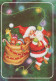 WEIHNACHTSMANN SANTA CLAUS WEIHNACHTSFERIEN Vintage Postkarte CPSM #PAJ529.DE - Kerstman