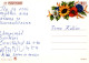 FLORES LENTICULAR 3D Vintage Tarjeta Postal CPSM #PAZ170.ES - Bloemen