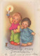 NIÑOS NIÑOS Escena S Paisajes Vintage Tarjeta Postal CPSMPF #PKG785.ES - Scènes & Paysages