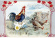 PASCUA POLLO HUEVO Vintage Tarjeta Postal CPA #PKE427.ES - Easter