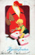 PAPÁ NOEL Feliz Año Navidad Vintage Tarjeta Postal CPSMPF #PKD228.ES - Santa Claus