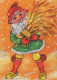 PAPÁ NOEL Feliz Año Navidad Vintage Tarjeta Postal CPSM #PBL176.ES - Kerstman