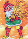 PAPÁ NOEL Feliz Año Navidad Vintage Tarjeta Postal CPSM #PBL176.ES - Santa Claus