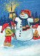 PAPÁ NOEL Feliz Año Navidad Vintage Tarjeta Postal CPSM #PBL241.ES - Santa Claus