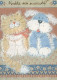 PERRO Y GATO Animales Vintage Tarjeta Postal CPSM #PAM050.ES - Chiens