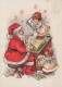 PAPÁ NOEL ÁNGELES NAVIDAD Vintage Tarjeta Postal CPSM #PAK770.ES - Santa Claus