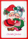 PAPÁ NOEL NIÑO NAVIDAD Fiesta Vintage Tarjeta Postal CPSM #PAK301.ES - Kerstman