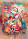 PAPÁ NOEL NIÑO NAVIDAD Fiesta Vintage Tarjeta Postal CPSM #PAK221.ES - Santa Claus