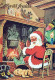 PAPÁ NOEL NAVIDAD Fiesta Vintage Tarjeta Postal CPSM #PAK154.ES - Santa Claus