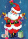 PAPÁ NOEL NAVIDAD Fiesta Vintage Tarjeta Postal CPSM #PAJ593.ES - Kerstman