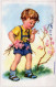 ENFANTS ENFANTS Scène S Paysages Vintage Carte Postale CPSMPF #PKG786.FR - Scenes & Landscapes