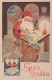 PÈRE NOËL Bonne Année Noël Vintage Carte Postale CPSMPF #PKG342.FR - Kerstman