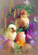 PÂQUES POULET ŒUF Vintage Carte Postale CPSM #PBP231.FR - Easter