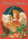 ANGE Noël Vintage Carte Postale CPSM #PBP355.FR - Anges