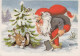 PÈRE NOËL NOËL Fêtes Voeux Vintage Carte Postale CPSM #PAK917.FR - Santa Claus