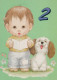 HAPPY BIRTHDAY 2 Year Old BOY Children Vintage Postcard CPSM Unposted #PBU105.GB - Geburtstag
