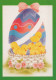 EASTER CHICKEN EGG Vintage Postcard CPSM #PBO854.GB - Pasqua