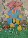 EASTER CHICKEN EGG Vintage Postcard CPSM #PBO604.GB - Pasqua