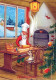 Happy New Year Christmas GNOME Vintage Postcard CPSM #PBL693.GB - Nieuwjaar