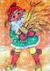 SANTA CLAUS Happy New Year Christmas Vintage Postcard CPSM #PBL175.GB - Santa Claus