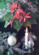 Happy New Year Christmas CANDLE Vintage Postcard CPSM #PBA351.GB - Nieuwjaar