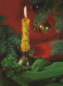 Happy New Year Christmas CANDLE Vintage Postcard CPSM #PBA230.GB - New Year