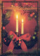 Happy New Year Christmas CANDLE Vintage Postcard CPSM #PAZ593.GB - New Year