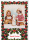 Happy New Year Christmas SNOWMAN CHILDREN Vintage Postcard CPSM #PAZ724.GB - New Year