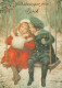 Happy New Year Christmas CHILDREN Vintage Postcard CPSM #PAY828.GB - New Year